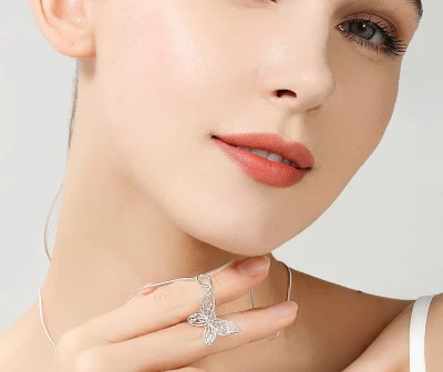 Silver Butterfly Necklace